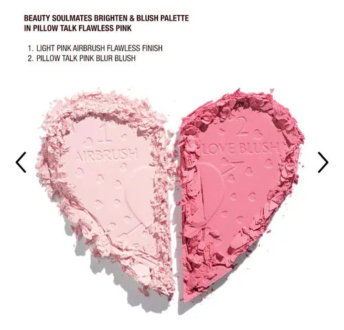 Pillow Talk Corazon Paleta Flawless Pink Polvo/Blush